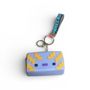Minecraft Blue Keychain Coinbag